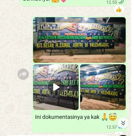 Pengiriman Papan Bunga Duka Karang Mulya