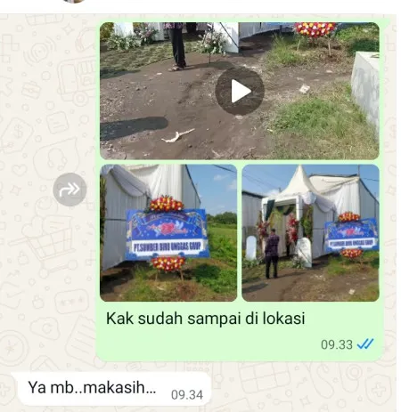 Pengiriman Karangan Bunga Karang Mulya