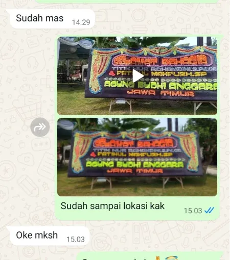 Pengiriman Papan Bunga Karang Mulya
