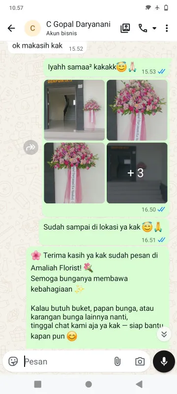 Pengiriman Karangan Bunga Karang Mulya