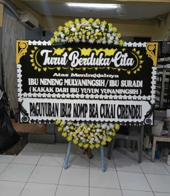 Papan Bunga di Karang Mulya